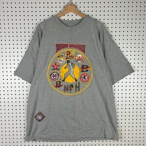 Negro Leagues Baseball Graphic T Shirt Size XL Gray Streetwear Vintage Museum‎